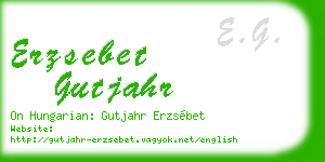 erzsebet gutjahr business card